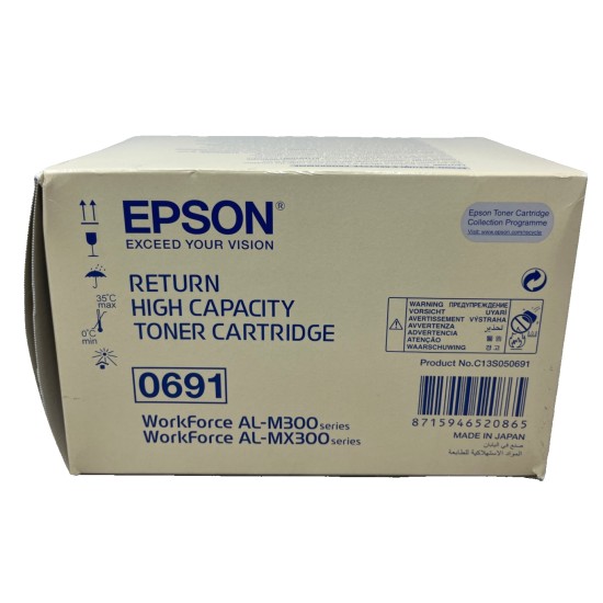EPSON S050691 0691 TONER ORIGINALE NERO WORKFORCE AL-M300/AL-MX300 [A BOX]