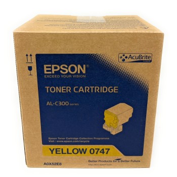 EPSON S050747 0747 TONER ORIGINALE GIALLO PER ACULASER C300N/C300DN [A BOX]