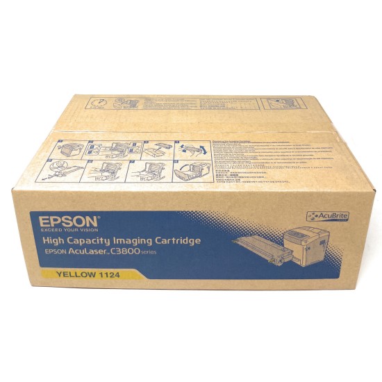 EPSON S051124 1124 TONER ORIGINALE GIALLO PER ACULASER C3800N/C3800DN [A BOX]