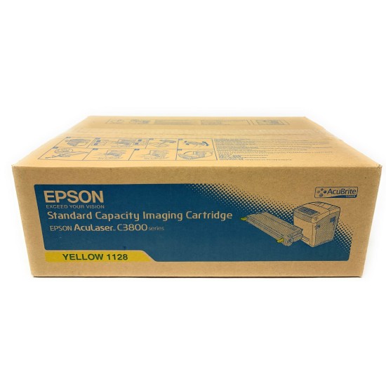 EPSON S051128 1128 TONER ORIGINALE GIALLO PER ACULASER C3800N/C3800DN [A BOX]