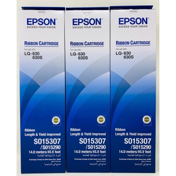 EPSON S015307 NASTRO ORIGINALE NERO PER EPSON LQ-630/LQ-630S [X 3 PZ]