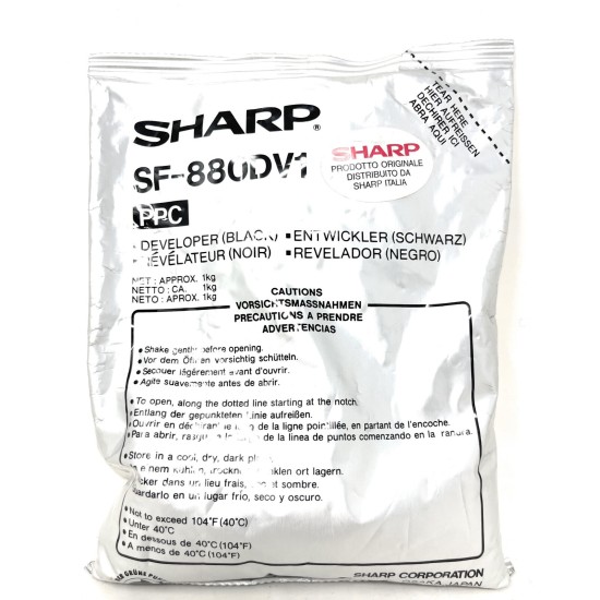 SHARP SF-880DV1 DEVELOPER ORIGINALE PER SF-8500/SF-8570/SF-8670/8800/8870/8875 SHARP SF-880DV1 DEVELOPER ORIGINALE PER SF-8500/SF-8570/SF-8670/8800/8870/8875