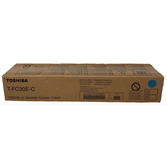 TOSHIBA 6AJ00000281 T-FC30E-C TONER ORIGINALE CIANO e-STUDIO 2050/2550 [A BOX]