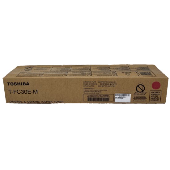 TOSHIBA 6AJ00000206 T-FC30E-M TONER ORIGINALE MAGENTA e-STUDIO 2050/2550 [A BOX]