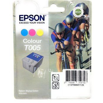 EPSON T005 CARTUCCIA ORIGINALE COLORE PER STYLUS COLOR 900/980 [A BOX]
