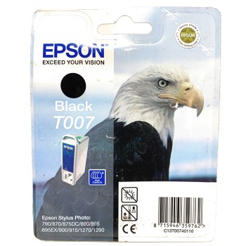 EPSON T007 CARTUCCIA ORIGINALE NERO PER STYLUS PHOTO 790/870/875DC/890/895/1290 [A BOX]