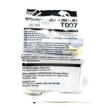 EPSON T007 CARTUCCIA ORIGINALE NERO STYLUS PHOTO 790/870/890/895/1290 [NO BOX]