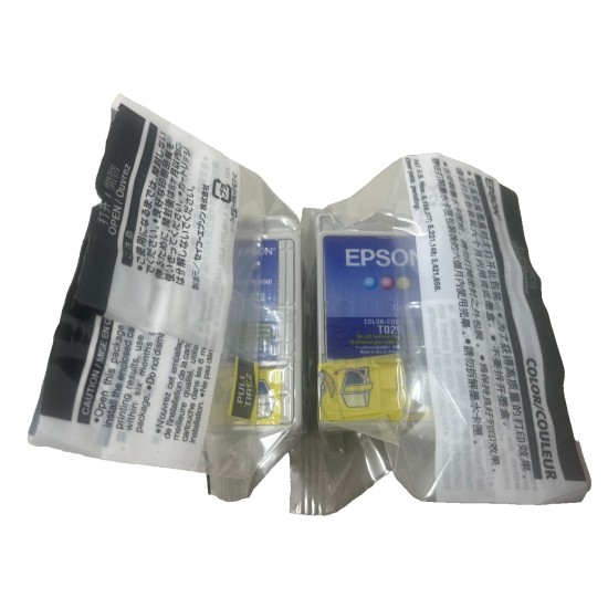 EPSON T028+T029 CARTUCCIA INK JET ORIGINALE NERO+COLORE STYLUS C60 [NO BOX]