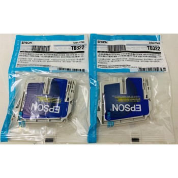 EPSON T0322 CARTUCCIA INK JET ORIGINALE CIANO C70/C80/C82/CX5200/CX5400 [X 2PZ NO BOX]