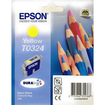 EPSON T0324 CARTUCCIA ORIGINALE GIALLO C70/C70plus/C80 [A BOX]
