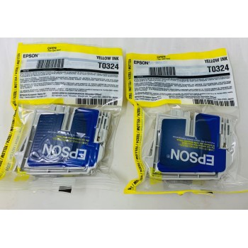EPSON T0324 CARTUCCIA INK JET ORIGINALE GIALLO C70/C80/C82/CX5200/CX5400 [X 2PZ]