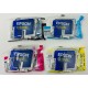 EPSON NERO CIANO MAGENTA GIALLO 4 CARTUCCE ORIGINALI C70/C80/C82/CX5200/CX5400 [NO BOX]