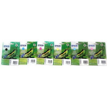 EPSON SET 6 PZ T0331 T0332 T0333 T0334 T0335 T0336 ORIGINALE STYLUS PHOTO 950 [B BOX]