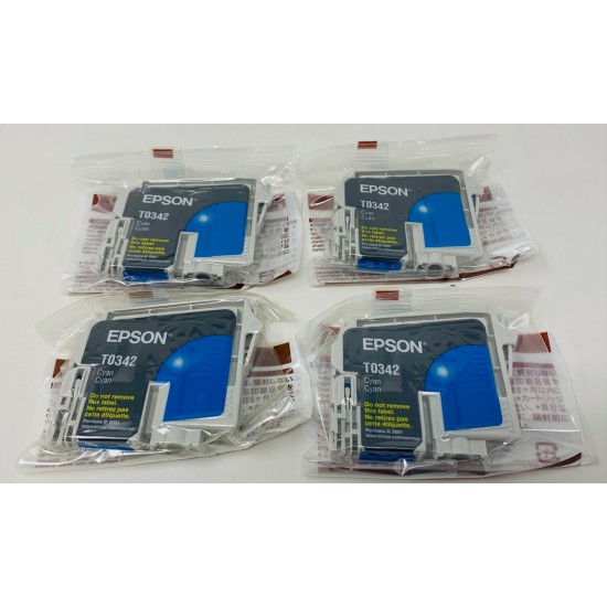 EPSON T0342 CARTUCCIA ORIGINALE CIANO CAMALEONTE EPSON STYLUS PHOTO 2100 [X 4PZ NO BOX]