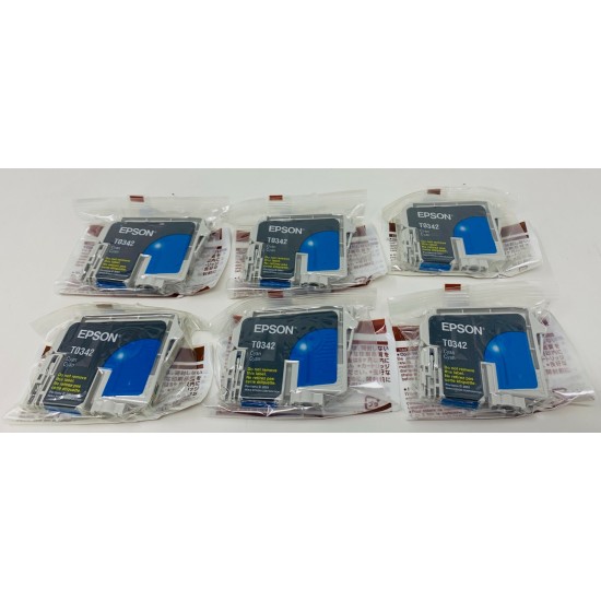 EPSON T0342 CARTUCCIA ORIGINALE CIANO CAMALEONTE EPSON STYLUS PHOTO 2100 [X 6PZ NO BOX]