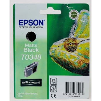 EPSON T0348 CARTUCCIA ORIGINALE NERO OPACO PER EPSON STYLUS PHOTO 2100 [A BOX]