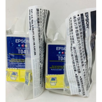 EPSON T041 CARTUCCIA ORIGINALE COLORE PER EPSON STYLUS C62/CX3200 [X 2PZ NO BOX]