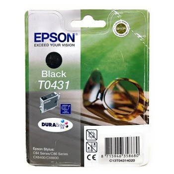 EPSON T0431 CARTUCCIA ORIGINALE NERO STYLUS C84/C86/CX6400/CX6600 [A BOX]