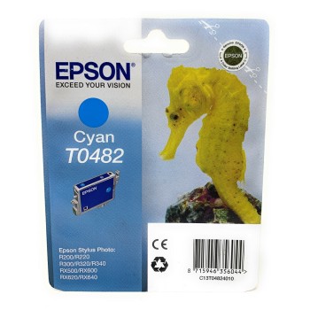 EPSON T0482 CARTUCCIA ORIGINALE CIANO STYLUS PHOTO R200/R300/320 [A BOX]
