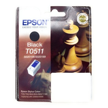 EPSON T0511 T051 CARTUCCIA ORIGINALE NERO STYLUS COLOR 850/860/1160 [A BOX]
