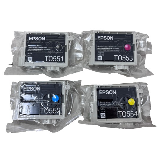 EPSON T0556 T0551 T0552 T0553 T0554 ORIGINALE STYLUS PHOTO RX420/RX520 [NO BOX]