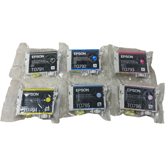EPSON T0791 T0792 T0793 T0794 T0795 T0796 ORIGINALE STYLUS PHOTO P50/PX700W [NO BOX]