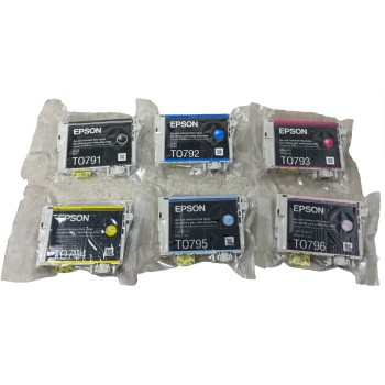 EPSON T0791 T0792 T0793 T0794 T0795 T0796 ORIGINALE STYLUS PHOTO P50/PX700W [NO BOX]