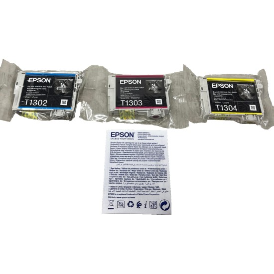 EPSON T1306 MULTIPACK ORIGINALE CIANO MAGENTA GIALLO WF-520DWF/7015WF/WF-7525 [NO BOX]