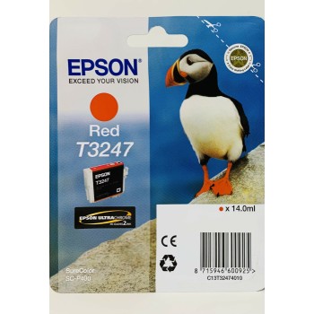 EPSON T3247 CARTUCCIA ORIGINALE ROSSO PER EPSON SURECOLOR P400/SC-P400 [A BOX]