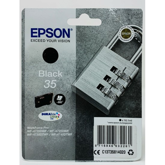 EPSON T3581 EPSON 35 ORIGINALE NERO WORKFORCE PRO WF-4720/4725/4730/4740 [A BOX]