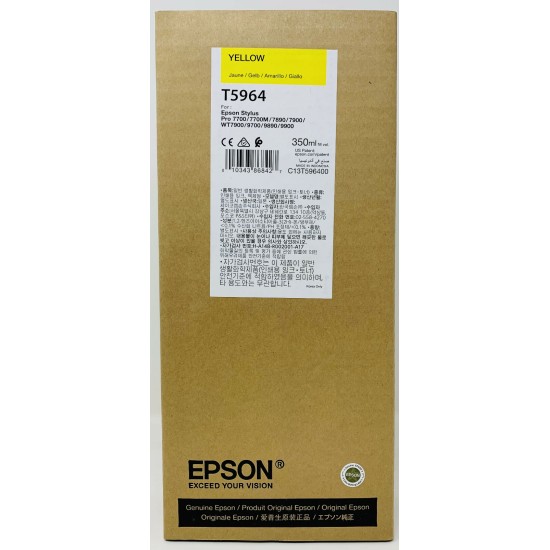 EPSON T5964 CARTUCCIA INCHIOSTRO ORIGINALE GIALLO STYLUS PRO 7700/7890/7900/9800 [A BOX]