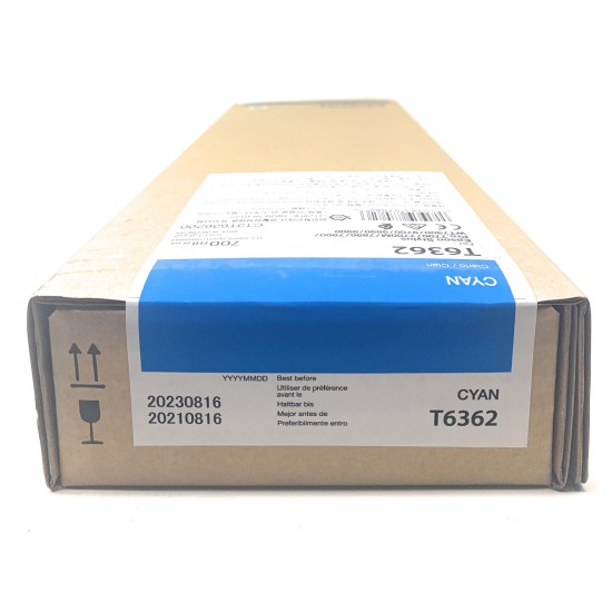 EPSON T6362 TANICA INCHIOSTRO ORIGINALE CIANO STYLUS PRO 7700/7890/7900/9800 [A BOX]