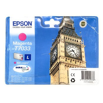 EPSON T7033 CARTUCCIA ORIGINALE MAGENTA WP-4015DN/WP-4515DN/WP-4525DN [A BOX]