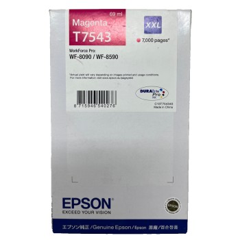 EPSON T7543 TANICA ORIGINALE MAGENTA XXL WORKFORCE PRO WF-8090/WF-8590 [2022-23]