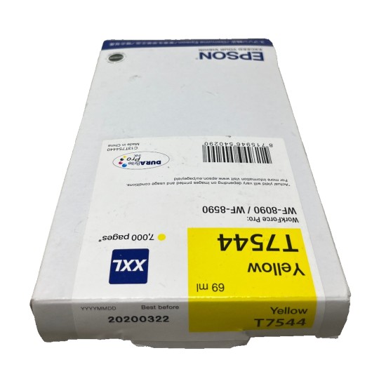 EPSON T7554 CARTUCCIA ORIGINALE GIALLO XXL WORKFORCE PRO WF-8090/WF-8590 [03/2020]