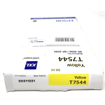 EPSON T7544 CARTUCCIA ORIGINALE GIALLO XXL WORKFORCE PRO WF-8090/WF-8590 [12/2021]