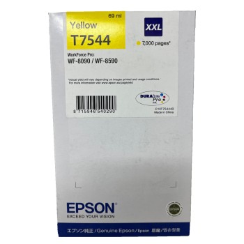 EPSON T7544 TANICA ORIGINALE GIALLO XXL WORKFORCE PRO WF-8090/WF8590 [2022-2023]