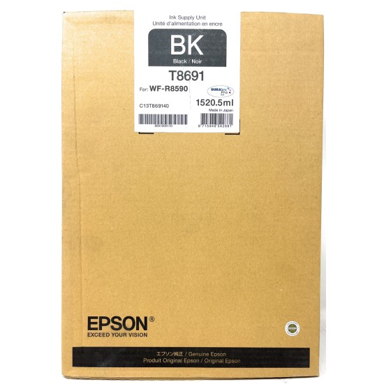 EPSON T8691 CARTUCCIA TANICA ORIGINALE NERO PER WORKFORCE WF-R8590 [10/2019]