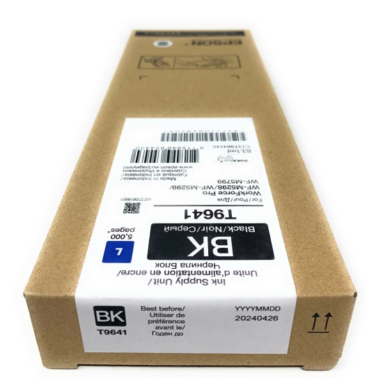 EPSON T9641 CARTUCCIA ORIGINALE NERO WORKFORCE PRO WF-M5298/WF-M5299/WF-M5799 EPSON T9641 CARTUCCIA ORIGINALE NERO WORKFORCE PRO WF-M5298/WF-M5299/WF-M5799