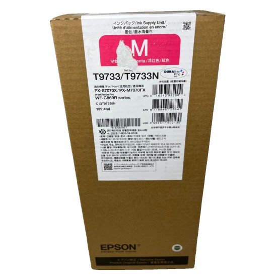 EPSON T9733 C13T973300 TANICA INCHIOSTRO ORIGINALE MAGENTA WF-C869R [B BOX]