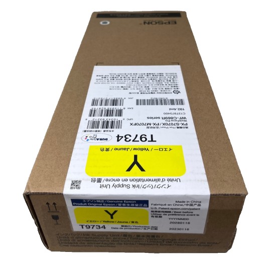 EPSON T9734 C13T973400 TANICA INCHIOSTRO ORIGINALE GIALLO WF-C869R SERIE [A BOX]