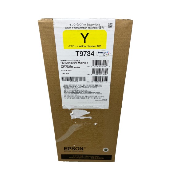 EPSON T9734 C13T973400 TANICA INCHIOSTRO ORIGINALE GIALLO WF-C869R SERIE [A BOX]
