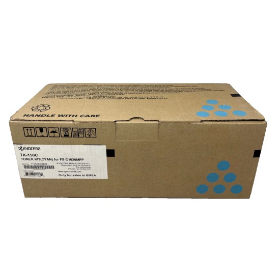 KYOCERA TK-150C 1T05JKCNL0 TONER ORIGINALE CIANO FS-C1020 MFP [A BOX]