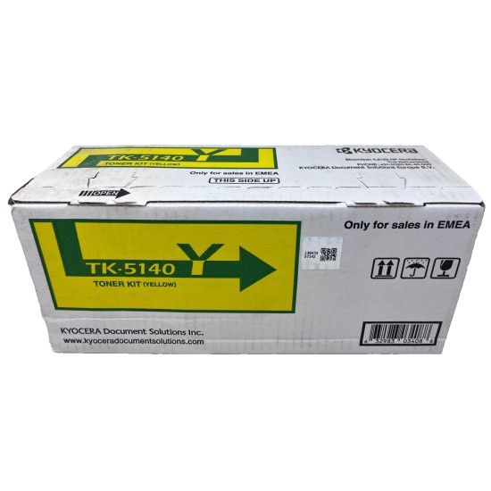 KYOCERA TK-5140Y 1T02NRANL0 TONER ORIGINALE GIALLO ECOSYS M6030cdn/P6130cdn [A B