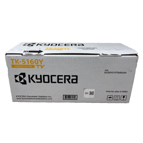 KYOCERA TK-5160Y 1T02NTANL0 TONER ORIGINALE GIALLO PER ECOSYS P7040CDN [A BOX]