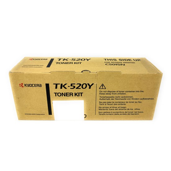 KYOCERA TK-520Y 1T02HJAEU0 TONER ORIGINALE GIALLO PER FS-C5015n [B BOX]