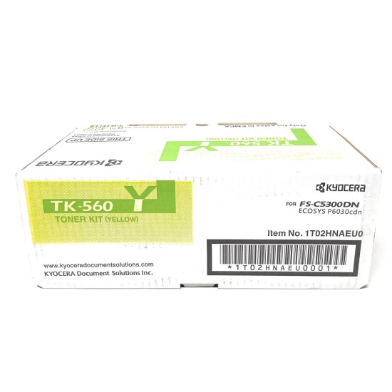 KYOCERA TK-560Y 1T02HNAEU0 TONER ORIGINALE GIALLO FS-C5350DN/P6030cdn [A BOX]