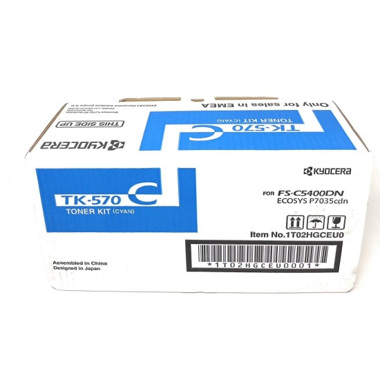 KYOCERA TK-570C 1T02HGCEU0 TONER ORIGINALE CIANO PER FS-C5400DN [A BOX]