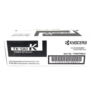 KYOCERA TK-580K 1T02KT0NL0 TONER ORIGINALE NERO FS-C5150DN/ECOSYS P6021cdn