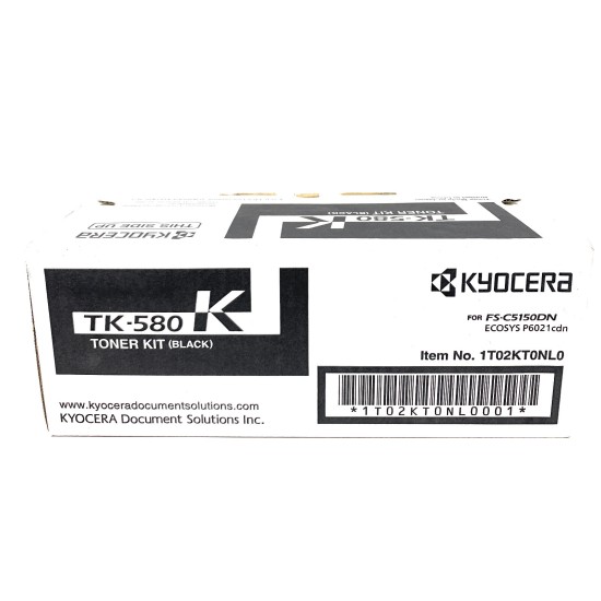 KYOCERA TK-580K 1T02KT0NL0 TONER ORIGINALE NERO FS-C5150DN/ECOSYS P6021cdn KYOCERA TK-580K 1T02KT0NL0 TONER ORIGINALE NERO FS-C5150DN/ECOSYS P6021cdn